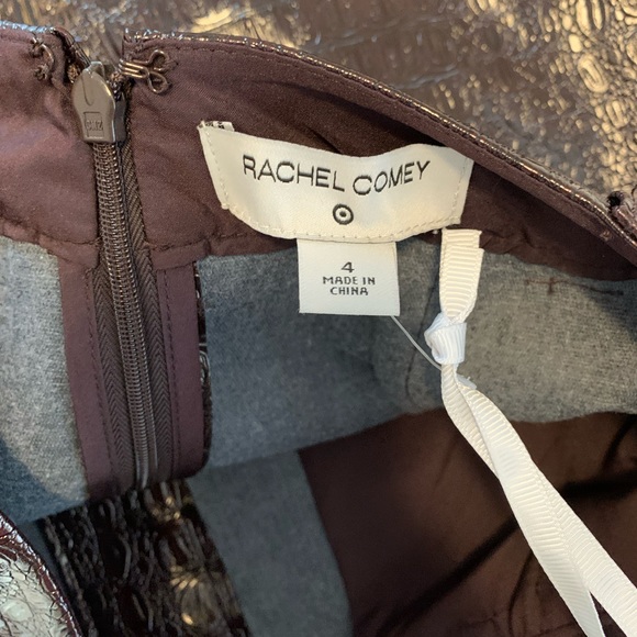 Rachel Comey X Target Faux Leather Textured Pencil Skirt Chicory Coffee Size 4 - Picture 10 of 15